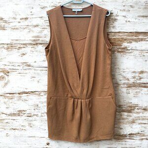 Anthropology See U Soon Low Waist Mini Dress Sleeveless with Pockets size L